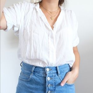 Oversized White button down